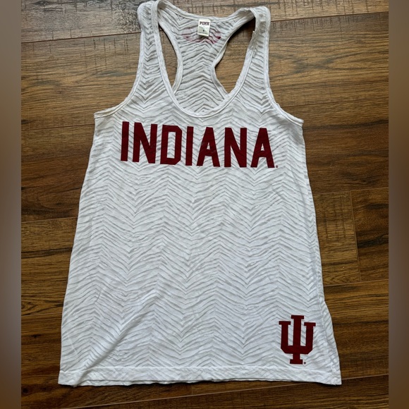 PINK S Indiana IU Hoosiers Tank - Picture 1 of 3
